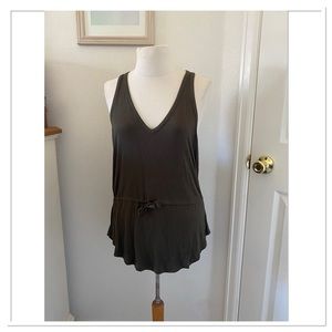 Chaser Women’s V-Neck Front Tie Racerback Tank Top NWT